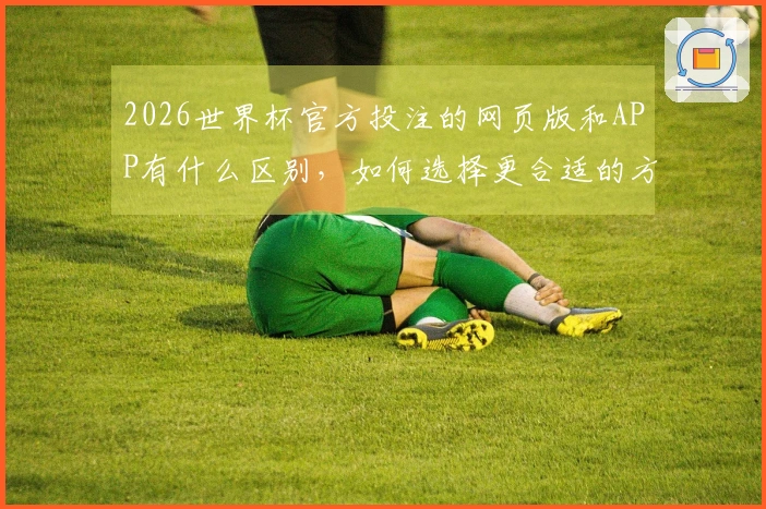 2026世界杯官方投注的网页版和APP有什么区别,如何选择更合适的方式下注?