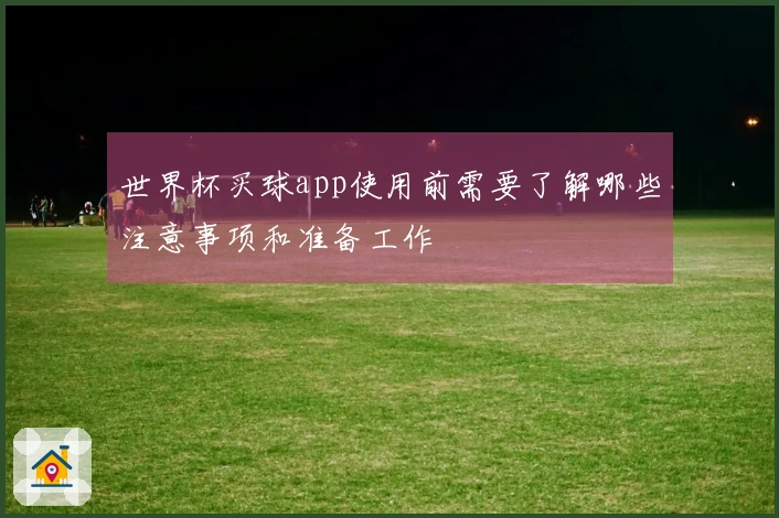 世界杯买球app使用前需要了解哪些注意事项和准备工作