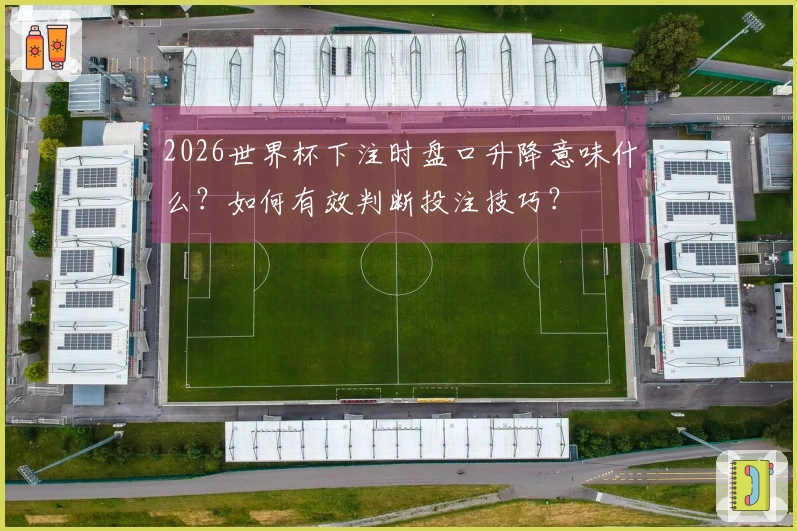 2026世界杯下注时盘口升降意味什么？如何有效判断投注技巧？